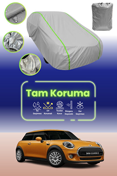 Dokaca Neo غطاء حماية للسيارة باللون الرمادي النيون قماش مجدّل ميني كوبر هاتش...