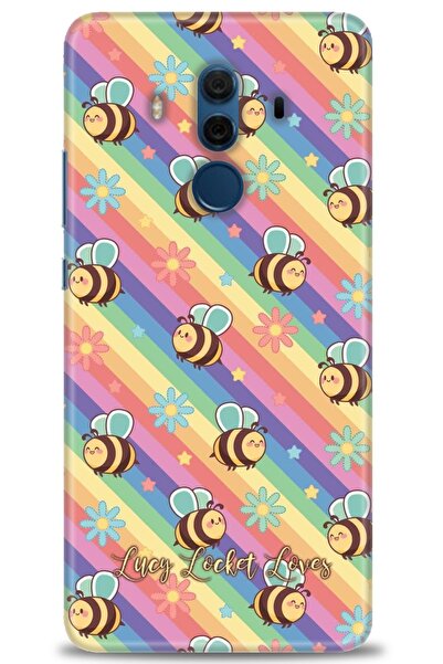 Rulet Aksesuar غطاء متوافق مع هاتف هواوي ميت 10 برو HD مطبوع - غطاء سيليكون م...