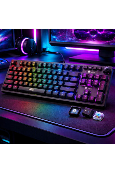ASA MONSTER Mechanical Gaming Keyboard, 107 Keys Full Size,
