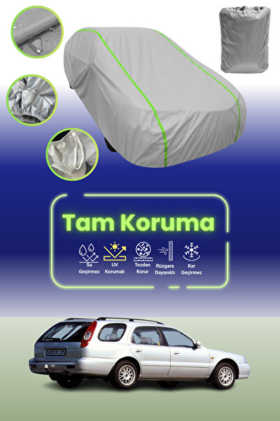 Dokaca Neo غطاء حماية للسيارة من القماش الرمادي النيون قماش مجدّل متوافق مع سيارة كيا كلاروس كومبي