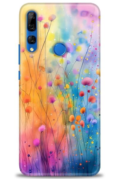 Rulet Aksesuar غطاء متوافق مع هاتف هواوي Y9 برايم 2019 HD مطبوع - غطاء سيليكو...