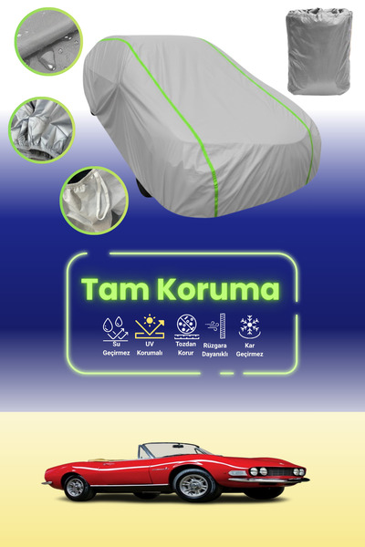 Dokaca Neo غطاء حماية للسيارة باللون الرمادي النيون قماش مجدّل فيات دينو سباي...