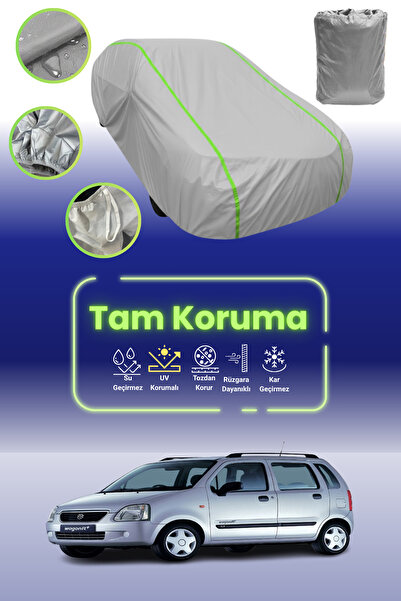 Dokaca Neo غطاء حماية للسيارة باللون الرمادي النيون قماش مجدّل سوزوكي واجون آ...