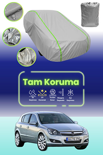 Dokaca Neo غطاء حماية للسيارة باللون الرمادي النيون قماش مجدّل متوافق مع سيارة أوبل أسترا هاتشباك 2004 - 2009