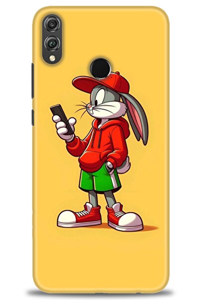 Rulet Aksesuar غطاء متوافق مع هاتف هواوي هونر 8X HD مطبوع - غطاء سيليكون مصمم...