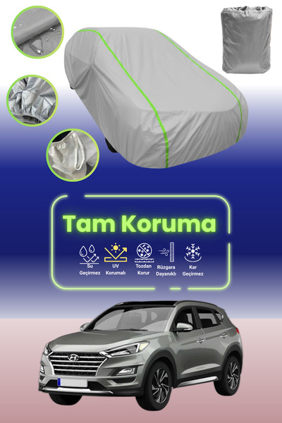 Dokaca Neo Gri Neon Fitilli Hyundai Tucson Uyumlu Oto Branda Araba Brandası K...