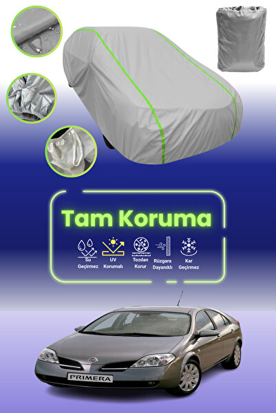 Dokaca Neo غطاء حماية للسيارة باللون الرمادي النيون قماش مجدّل نيسان بريميرا هاتشباك 2002 - 2007 متوافق مع غطاء حماية السيارة