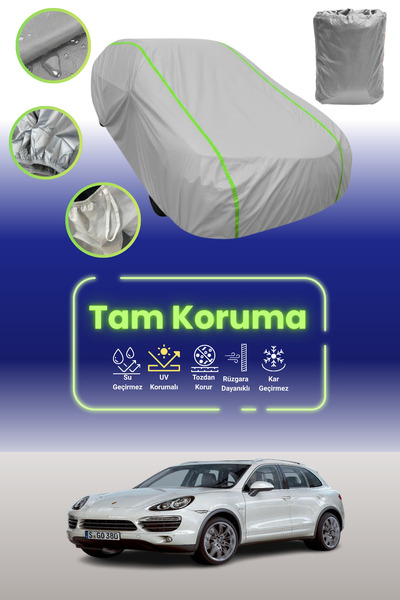 Dokaca Neo غطاء حماية للسيارة باللون الرمادي النيون قماش مجدّل بورش كايين ديز...