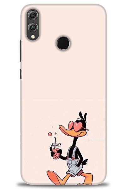 Rulet Aksesuar غطاء متوافق مع هاتف هواوي هونر 8X HD مطبوع - غطاء سيليكون مصمم...