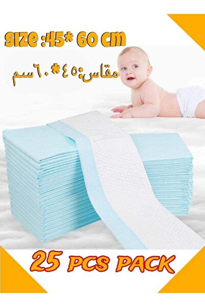 Generic Large 60x45 cm Disposable Changing Pad Leak-Proof Underpad Bed Table Protector Mat, Soft Non-Woven