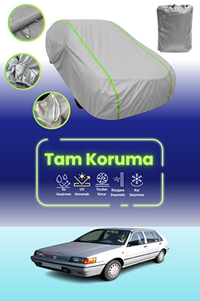 Dokaca Neo غطاء حماية للسيارة من القماش الرمادي اللامع قماش مجدّل نيسان صني 2...