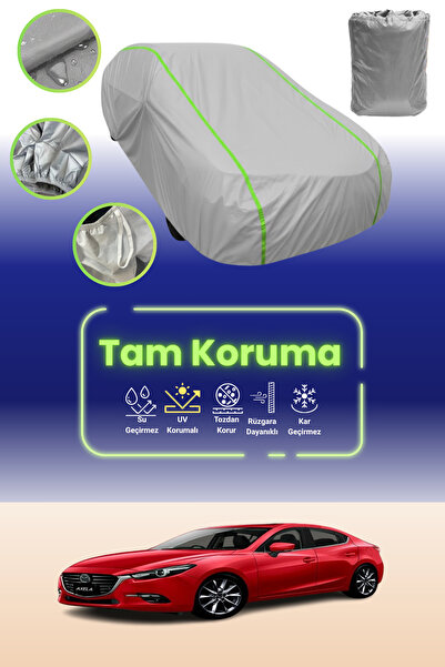 Dokaca Neo غطاء حماية للسيارة باللون الرمادي النيون قماش مجدّل مازدا 3 / أكسي...