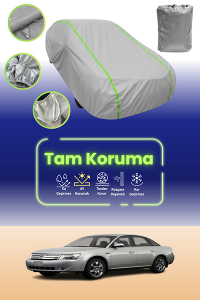 Dokaca Neo غطاء حماية للسيارة من القماش الرمادي النيون قماش مجدّل فورد توروس ...