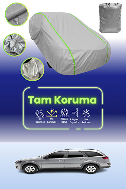 Dokaca Neo غطاء حماية للسيارة باللون الرمادي النيون قماش مجدّل متوافق مع سيار...