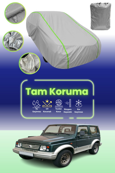 Dokaca Neo غطاء حماية للسيارة من قماش السيارة باللون الرمادي النيون قماش مجدّ...