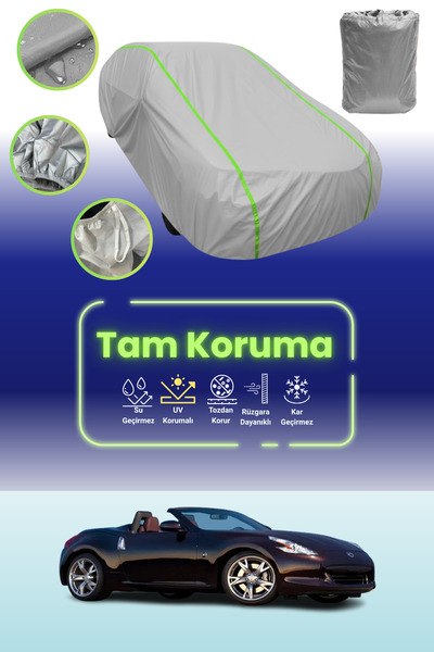 Dokaca Neo غطاء حماية للسيارة من القماش الرمادي اللامع قماش مجدّل نيسان 370Z ...