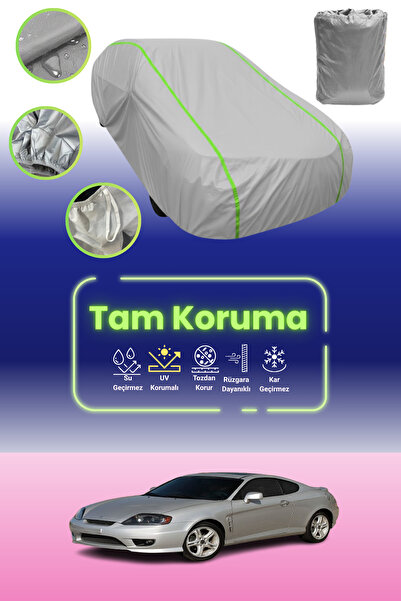 Dokaca Neo غطاء حماية للسيارة باللون الرمادي النيون قماش مجدّل هيونداي كوبيه ...