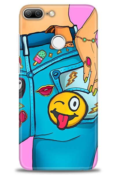 Rulet Aksesuar غطاء متوافق مع هاتف هواوي هونر 9 لايت HD مطبوع - غطاء سيليكون ...