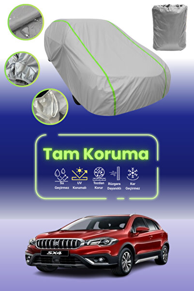 Dokaca Neo غطاء حماية للسيارة باللون الرمادي النيون قماش مجدّل Suzuki Sx4 S-C...