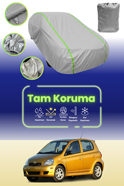 Dokaca Neo غطاء حماية للسيارة باللون الرمادي النيون قماش مجدّل تويوتا ياريس 5...