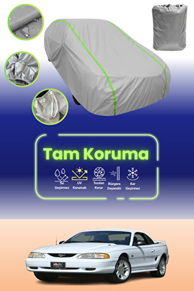 Dokaca Neo غطاء حماية للسيارة من القماش الرمادي اللامع قماش مجدّل فورد موستان...