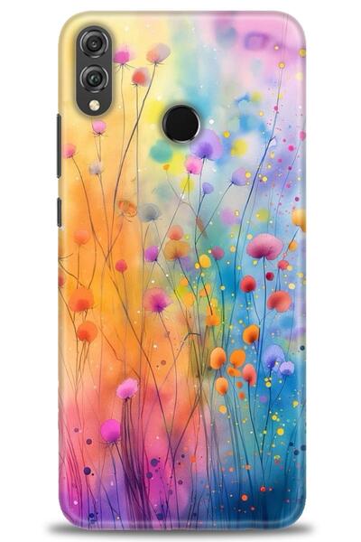 Rulet Aksesuar غطاء متوافق مع هاتف هواوي هونر 8X HD مطبوع - غطاء سيليكون مصمم...