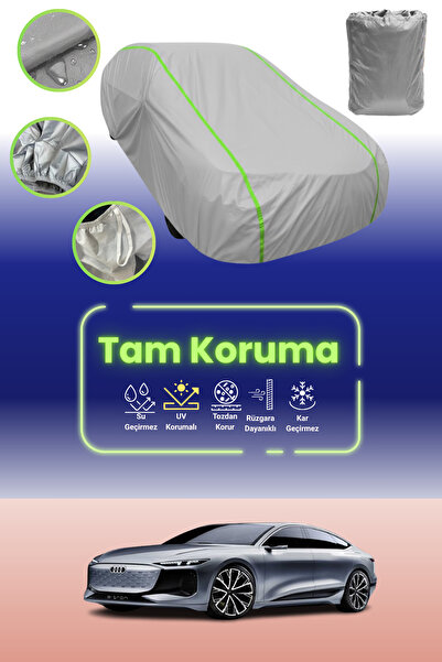 Dokaca Neo Gray Neon Corded Fabric Audi A6 E-Tron Concept Compatible Car Tarp...