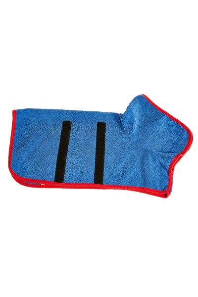 Choice6 روب استحمام أزرق للكلاب، ماص، سريع الجفاف، مناسب للكلاب الكبيرة والصغ...