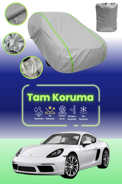 Dokaca Neo غطاء حماية للسيارة من قماش السيارة باللون الرمادي النيون قماش مجدّ...