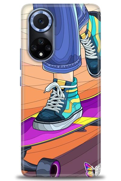 Rulet Aksesuar غطاء متوافق مع هاتف هواوي نوفا مطبوع HD - غطاء سيليكون مصمم - 446