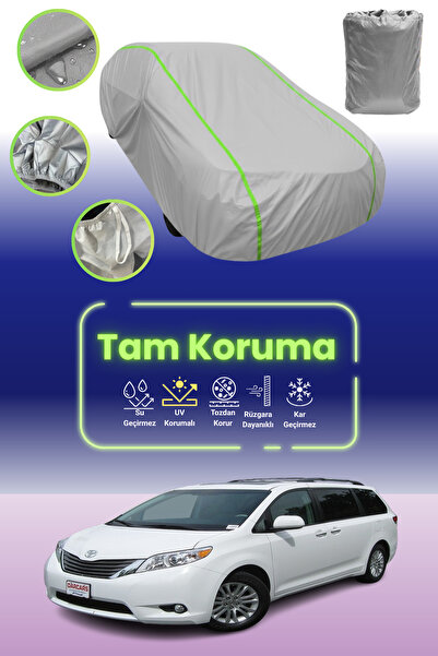 Dokaca Neo Gray Neon Corded Fabric Toyota Sienna 3 Compatible Auto Tarpaulin ...