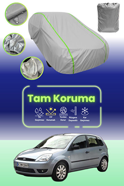 Dokaca Neo غطاء حماية للسيارة من القماش الرمادي النيون قماش مجدّل فورد فييستا...