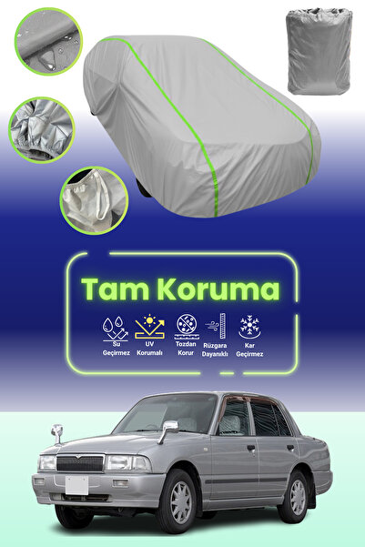 Dokaca Neo غطاء حماية للسيارة من القماش المشمع باللون الرمادي النيون قماش مجدّل متوافق مع سيارة نيسان كرو