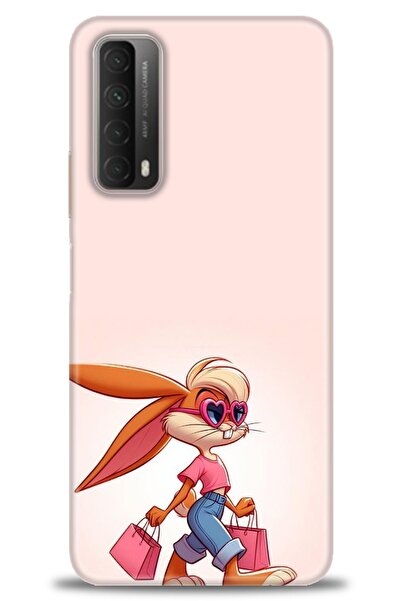 Rulet Aksesuar غطاء متوافق مع هاتف هواوي بي سمارت 2021 HD مطبوع - غطاء سيليكو...