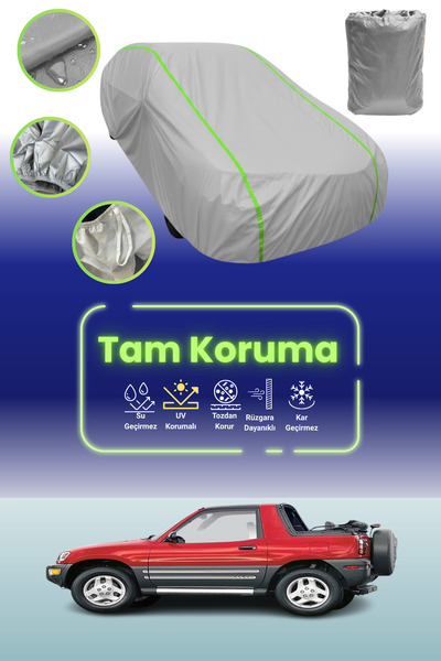 Dokaca Neo غطاء حماية للسيارة من القماش الرمادي اللامع قماش مجدّل تويوتا راف4...