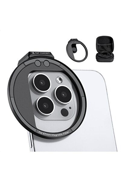 K&F CONCEPT 67mm Clip-on Magnetic Phone Filter Adapter