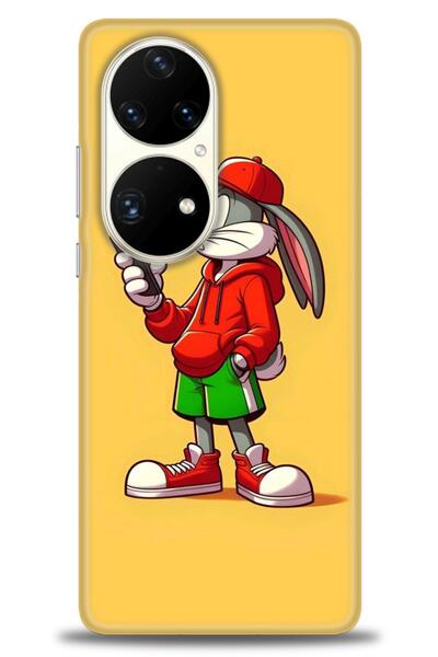 Rulet Aksesuar غطاء متوافق مع هاتف هواوي P50 Pro HD مطبوع + واقي شاشة سيراميك...