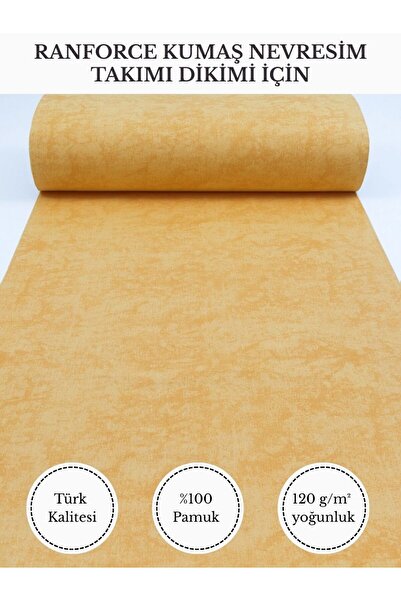 FabricMarket Ranforce Kumaş Nevresim Dikimi İçin – %100 Pamuk, 240 cm × 100 c...