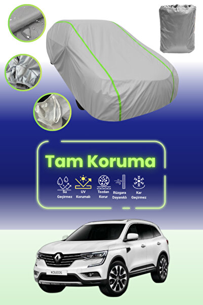 Dokaca Neo غطاء حماية للسيارة باللون الرمادي النيون قماش مجدّل متوافق مع سيارة رينو كوليوس 2013 - 2017