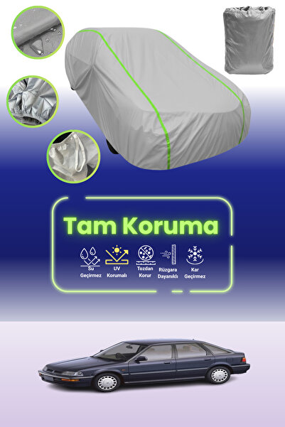 Dokaca Neo غطاء حماية للسيارة باللون الرمادي النيون قماش مجدّل هوندا كونسيرتو هاتشباك 1990 - 1994 متوافق مع غطاء حماية السيارة