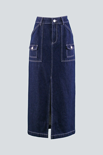 IDYL SLIPED DENIM SKIRT