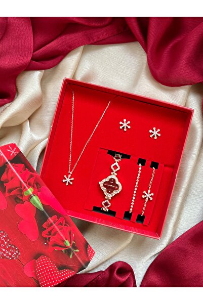 D&Z ACCESSORİES Yılbaşı-Sevgililer Günü Hediye Kutusu | Kar Tanesi Detaylı Ko...