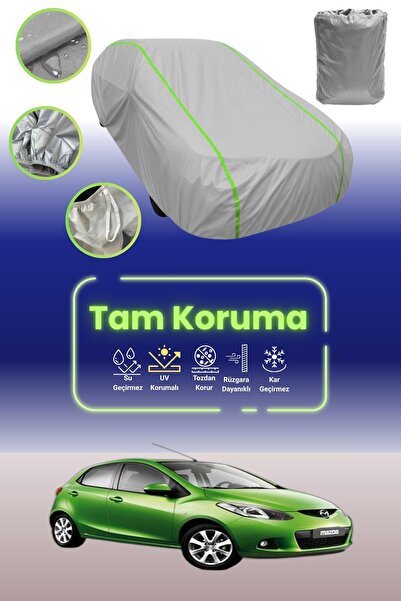 Dokaca Neo غطاء حماية للسيارة من القماش الرمادي اللامع قماش مجدّل مازدا 2 2 م...