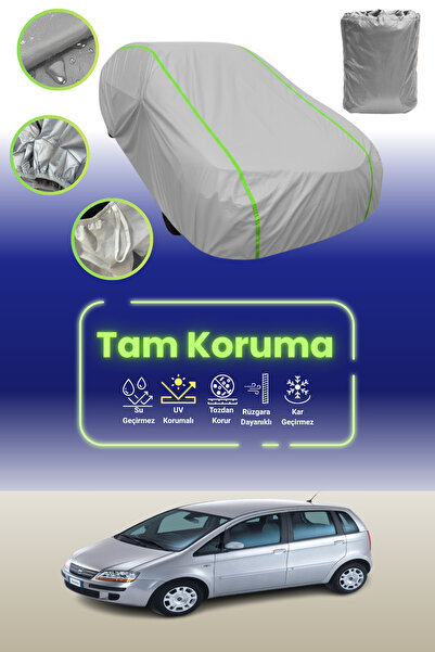 Dokaca Neo غطاء حماية للسيارة باللون الرمادي النيون قماش مجدّل متوافق مع سيارة فيات ايديا 2003 - 2010