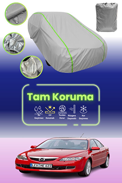 Dokaca Neo غطاء حماية للسيارة باللون الرمادي النيون قماش مجدّل مازدا 6/اتينزا...