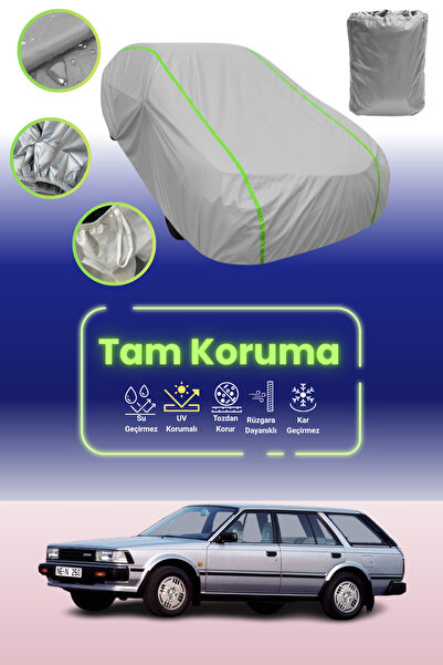 Dokaca Neo غطاء حماية للسيارة من القماش الرمادي النيون قماش مجدّل نيسان بلو بيرد ترافيلر متوافق مع قماش السيارة