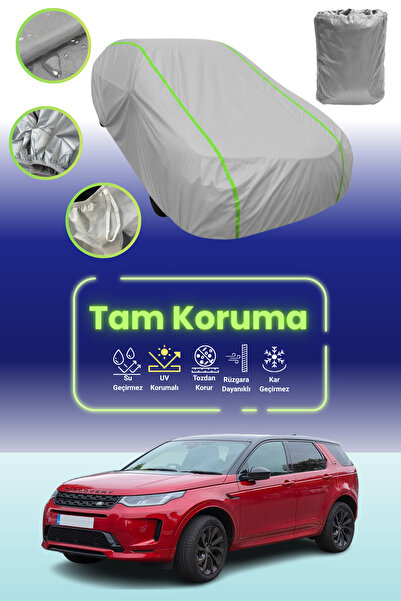 Dokaca Neo غطاء حماية للسيارة متوافق مع لاند روفر ديسكفري سبورت قماش مجدّل باللون الرمادي النيون