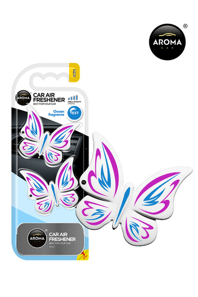 Aroma Car Butterfly Vent Air Freshener Ocean Fragrance Clip On AC Vent Solid Perfume