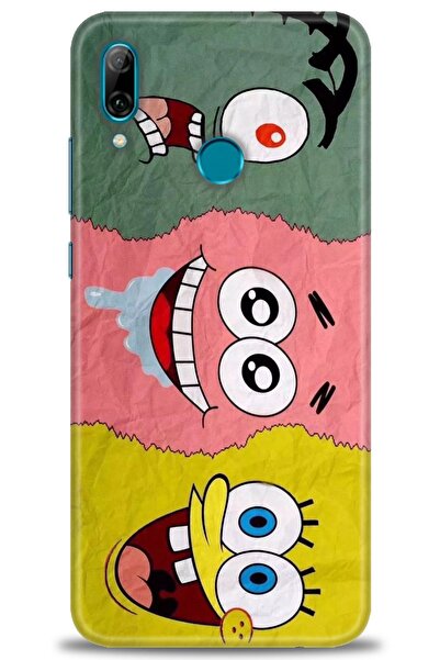 Rulet Aksesuar حافظة متوافقة مع هاتف هواوي بي سمارت 2019 HD مطبوع + واقي شاشة...