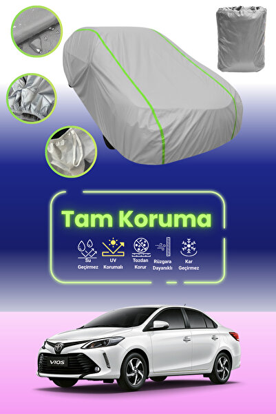 Dokaca Neo غطاء حماية للسيارة باللون الرمادي النيون قماش مجدّل متوافق مع سيار...